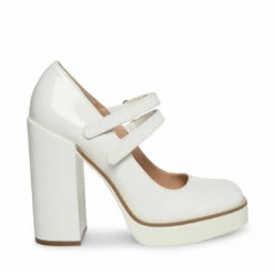 SteveMadden TWICE PINK PATENT -Steve Madden | Official Store STEVEMADDEN SHOES TWICE WHITE PATENT SIDE 2