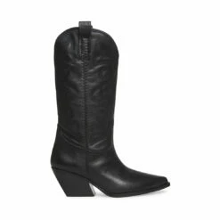 SteveMadden WEST SILVER LEATHER -Steve Madden | Official Store STEVEMADDEN SHOES WEST BLACK LEATHER SIDE 4
