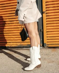 SteveMadden HAYWARD WHITE LEATHER -Steve Madden | Official Store madden westernboot 26